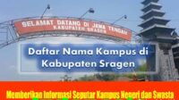 Kampus di Kabupaten Sragen