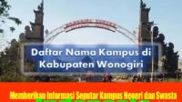 Kampus di Kabupaten Wonogiri